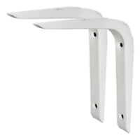 6 x 5 inch white Reinforced Bracket (pack of 2)